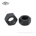 Din934 black finished  carbon steel hex nut